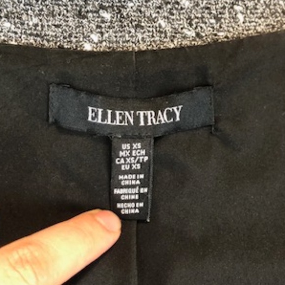Ellen Tracy Blazer in Gray ,Size XS - Picture 11 of 13